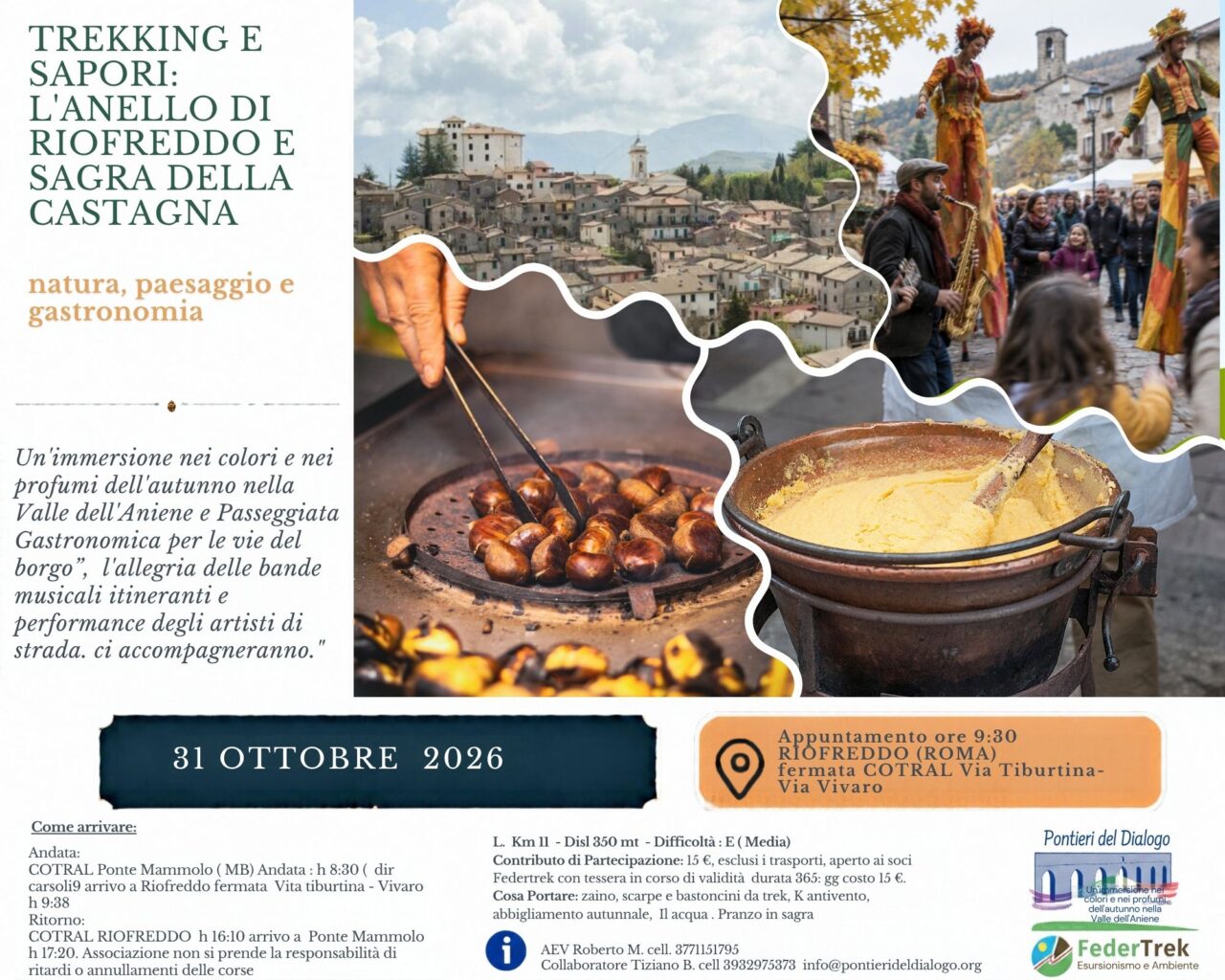 Trekking e Sapori: L’Anello di Riofreddo e Sagra della Castagna